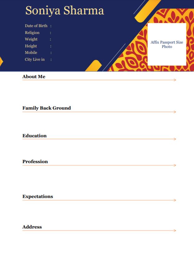 marriage biodata word format free download