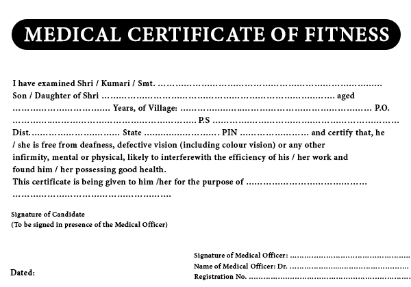 medical certificate form